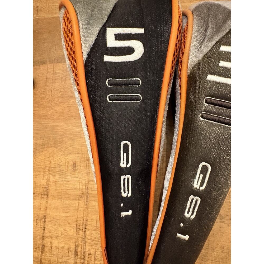 ACUITY GS1 Five Wood And Three Wood Club Head Covers Black, Orange And Gray